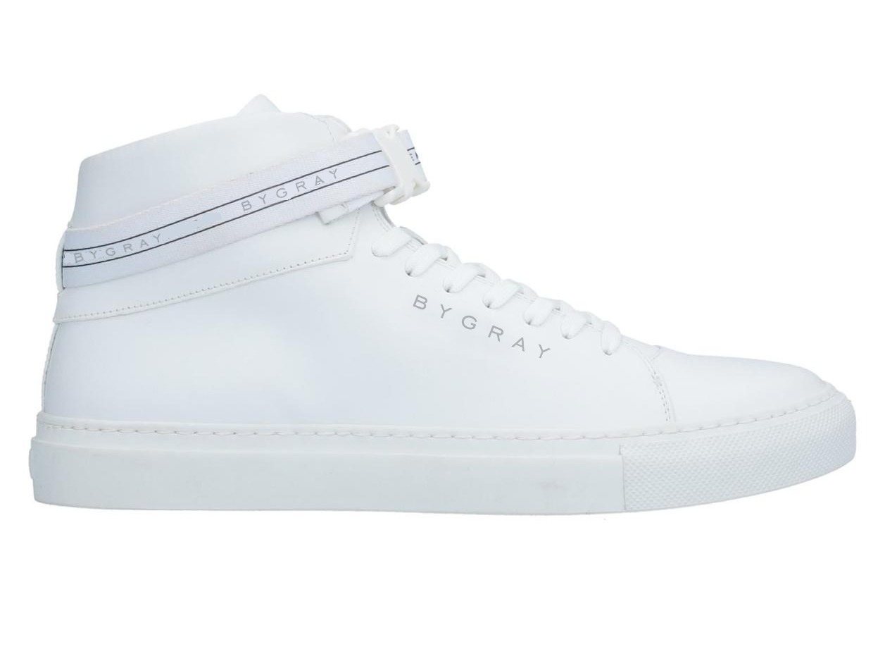 BYGRAY MID TOP SNEAKER, PEARL WHITE